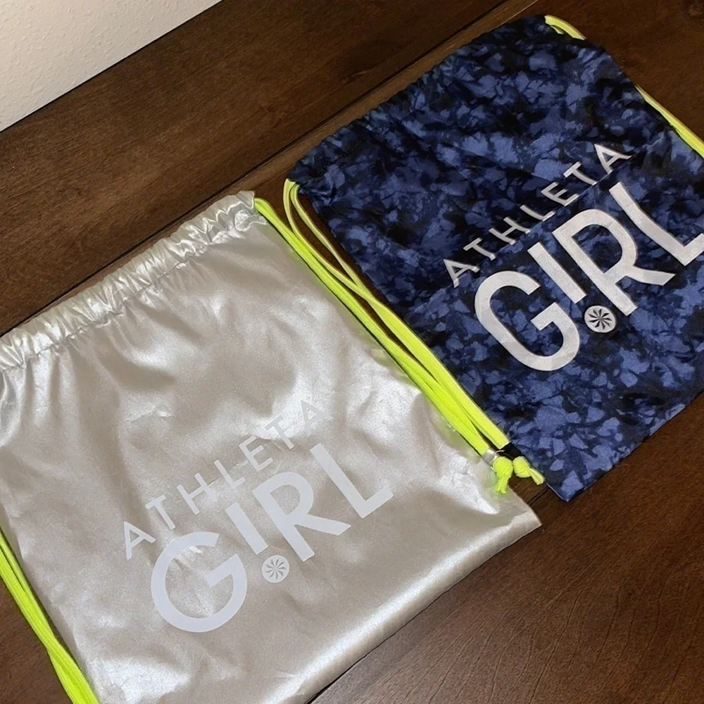 ATHLETA GYM 2 Backpack Silver white & Neon yellow